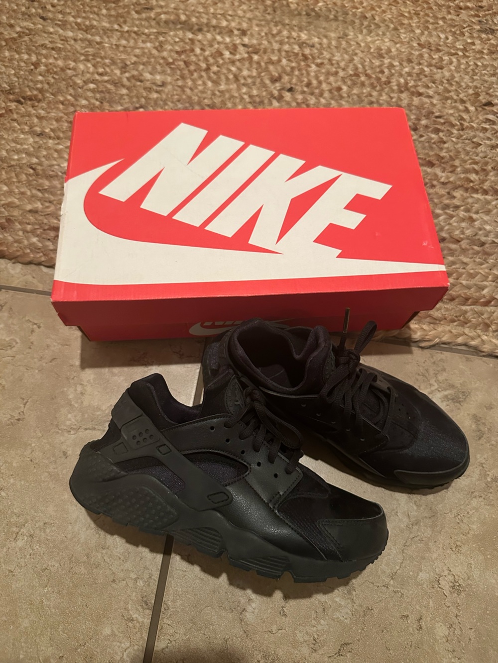 WOMENS BLACK HUARACHE